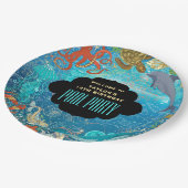 Koel Onder het Zee Zwembad Party Verjaardag Papieren Bordje (Gekanteld)