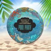 Koel Onder het Zee Zwembad Party Verjaardag Papieren Bordje