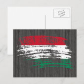 Koel ontwerp Hongaarse vlag Briefkaart (Voorkant / Achterkant)