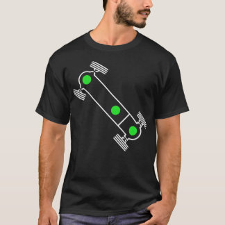 Koel ontwerp van Vanagon T3 Syncro-difflock-symboo T-shirt
