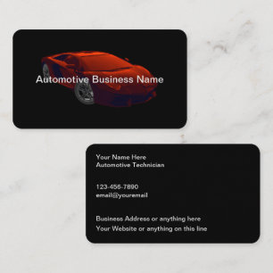 Koel ontwerp voor autohandel-bedrijfskaarten visitekaartje