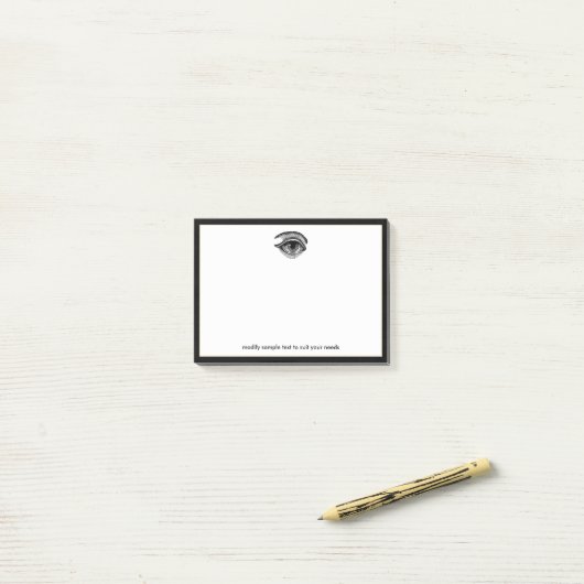 Koel oog post-it® notes (Op bureau)
