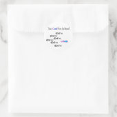 Koel ook voor School - vis Stickers (Tas)