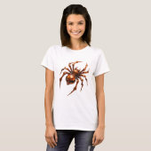 Koel Oranje ABSTRACTE KUNST Modern Design T-shirt (Voorkant volledig)