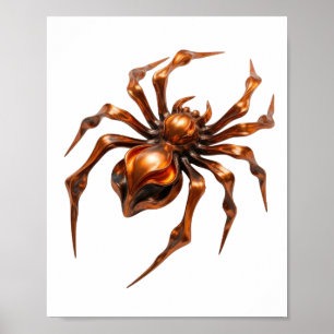 Koel Oranje ABSTRACTE KUNST Modern Ontwerp Poster