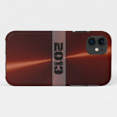 Koel Oranje glanzend Roestvrij staal Metaal 7 Case-Mate iPhone Case (Achterkant (horizontaal))