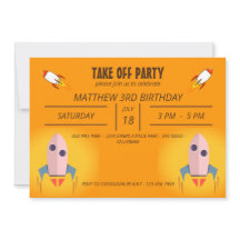 Koel Oranje ruimteschip start Birthday Party