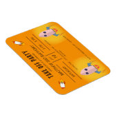 Koel Oranje ruimteschip vertrek Birthday Partij I Magneet (Rechterzijde)