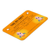 Koel Oranje ruimteschip vertrek Birthday Partij I Magneet (Linkerzijde)