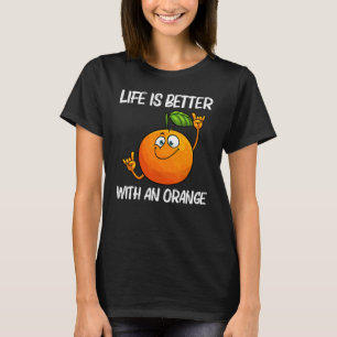 Koel Oranje Voor Mannen Vrouwen Tropisch Fruit Cit T-shirt
