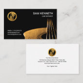 Koel Oranje water Guitarist Visitekaartje (Voorkant / Achterkant)