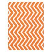 Koel Oranje wit Chevron tablecloth Tafelkleed (Voorkant)