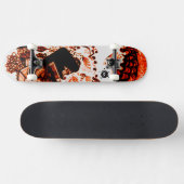 Koel Oranje zwart Persoonlijk Skateboard (Horizontaal)