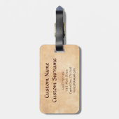 Koel oriëntaals Japanse Zonsondergang Gloed bij Ot Bagagelabel (Achterkant verticaal)