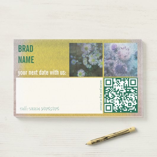 koel paars zelfklevend label herinnering post-it® notes (Op bureau)