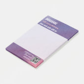 koel paars zelfklevend label herinnering post-it® notes (Schuin)