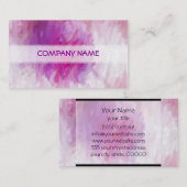 Koel Paarse Abstracte kunstschilders Visitekaartje (Voorkant / Achterkant)
