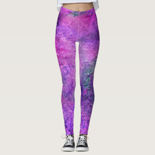 Koel Paarse Leggings met krasse vormgeving als Uit