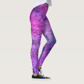 Koel Paarse Leggings met krasse vormgeving als Uit (Rechts)