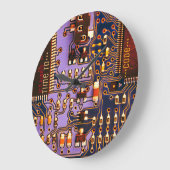 Koel paarse printplaat, elektronische PCB Grote Klok (Hoek)