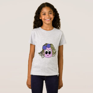 Koel Paarse Schaduwen Octopus Meisjes T-Shirt