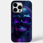 Koel paarse schedel Case-Mate iPhone case (Achterkant)