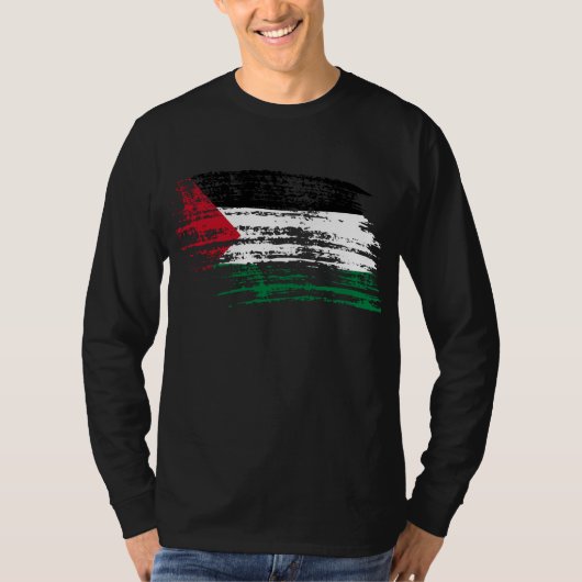 Koel Palestijns vlagontwerp T-shirt (Voorkant)