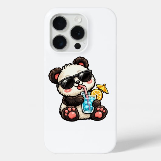 Koel Panda Drank Case-Mate iPhone Case (Achterkant)