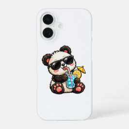 Koel Panda Drank iPhone 16 Hoesje