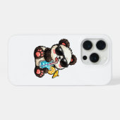Koel Panda Drank iPhone Hoesje (Achterkant horizontaal)