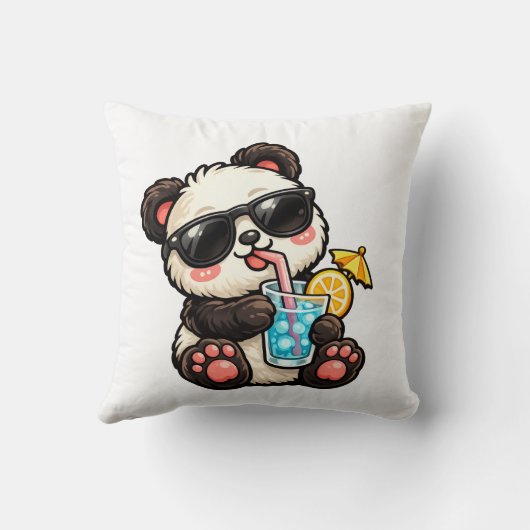Koel Panda Drank Kussen (Achterkant)