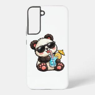 Koel Panda Drank Samsung Galaxy Hoesje