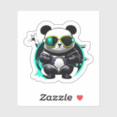 Koel Panda met Sticker auto's met brillenglas (Vel)