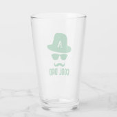 Koel pap beste dad ooit een coole vader met Monogr Glas (Achterkant)