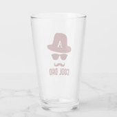 Koel pap beste dad ooit een coole vader met Monogr Glas (Achterkant)