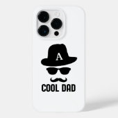 Koel pap Beste dad ooit zwart-wit monogram Case-Mate iPhone Case (Achterkant)