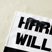 Koel papa Aangepaste naam Modern Black en White Strandlaken (In situ)