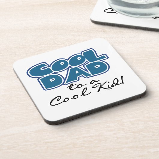 Koel papa naar een Cool Kind Gifts Drankjes Onderzetter (Linkerzijde)