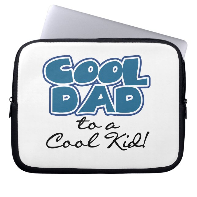 Koel papa naar een Cool Kind Gifts Laptop Sleeve (Voorkant)
