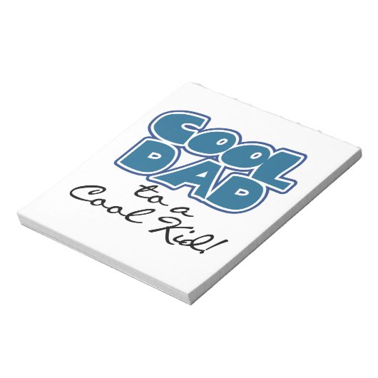 Koel papa naar een Cool Kind Gifts Notitieblok (Linkerzijde)