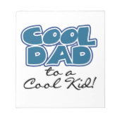 Koel papa naar een Cool Kind Gifts Notitieblok (Voorkant)
