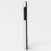 Koel pasta Aqua en Paars Agate met monogram Case-Mate iPhone Case (Achterkant/links)