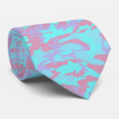 Koel Pastel Camo Patroon Stropdas (Opgerold)