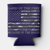 Koel patriottisch Amerikaans vlagland vrij Blikjeskoeler (Voorkant)