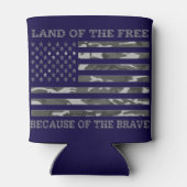 Koel patriottisch Amerikaans vlagland vrij Blikjeskoeler (Achterkant)