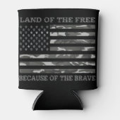 Koel patriottisch Amerikaans vlagland vrij Blikjeskoeler (Voorkant)