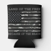Koel patriottisch Amerikaans vlagland vrij Blikjeskoeler (Achterkant)