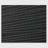 Koel patroon met witte prikkeldraad cadeaupapier (Vlak)