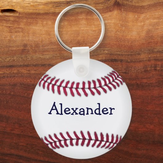 Koel Persoonlijk honkbal Sleutelhanger (Voorkant)