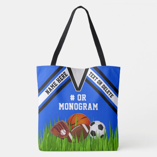 Koel Persoonlijke Canvas tas Sport, Jouw tekst Kle (Achterkant)